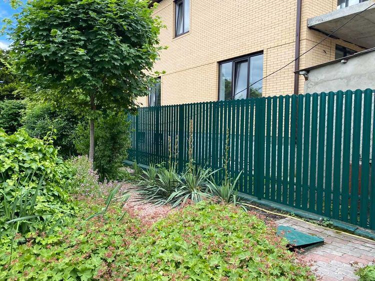 Забор из штакетника 60м Зеленый Мох фото1 в Рыбинске