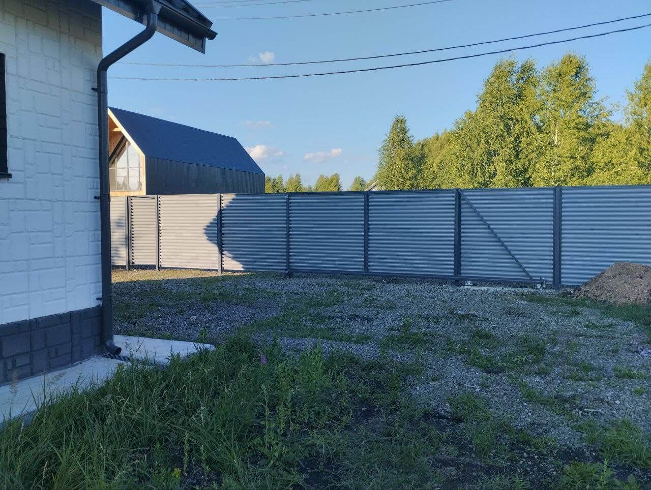 Забор из ламелей еврожалюзи 20м RAL7004 Серый фото 4 в Рыбинске
