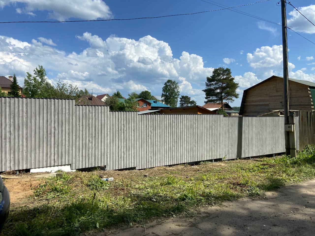 Забор из профнастила НС-10 42м Светлая Береза SteelArt фото 8 в Рыбинске